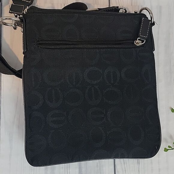 Unbranded Crossbody Bag black canvas and faux leather - Picture 3 of 7